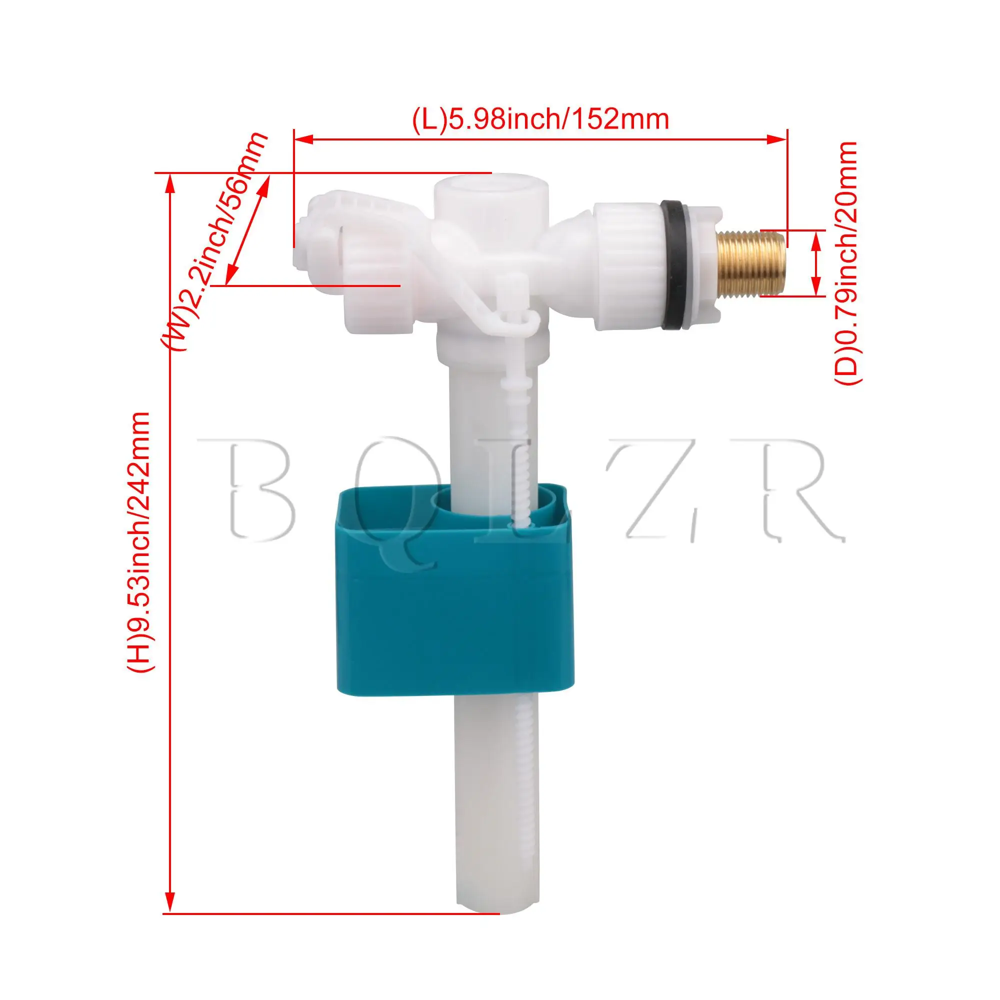 BQLZR 0 79 дюйма Диаметр резьбы унитаз бак 1/2BSP боковой вход заполняющий шаровой