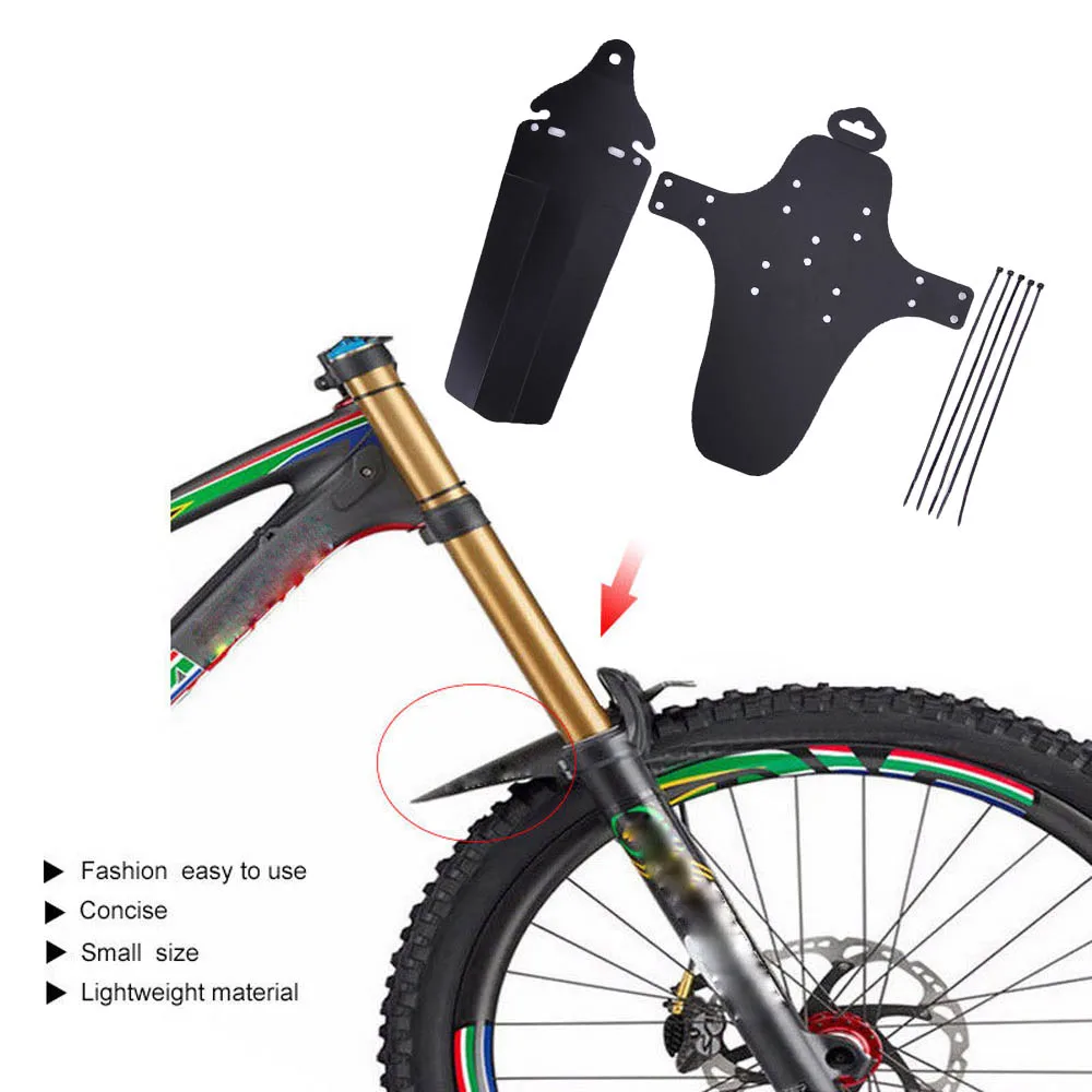 

Bicycle Mudguard MTB Mountain Bike Front Back Mud Guard Bike Repair Tool Accessories Slim Fork Simple Mudguard