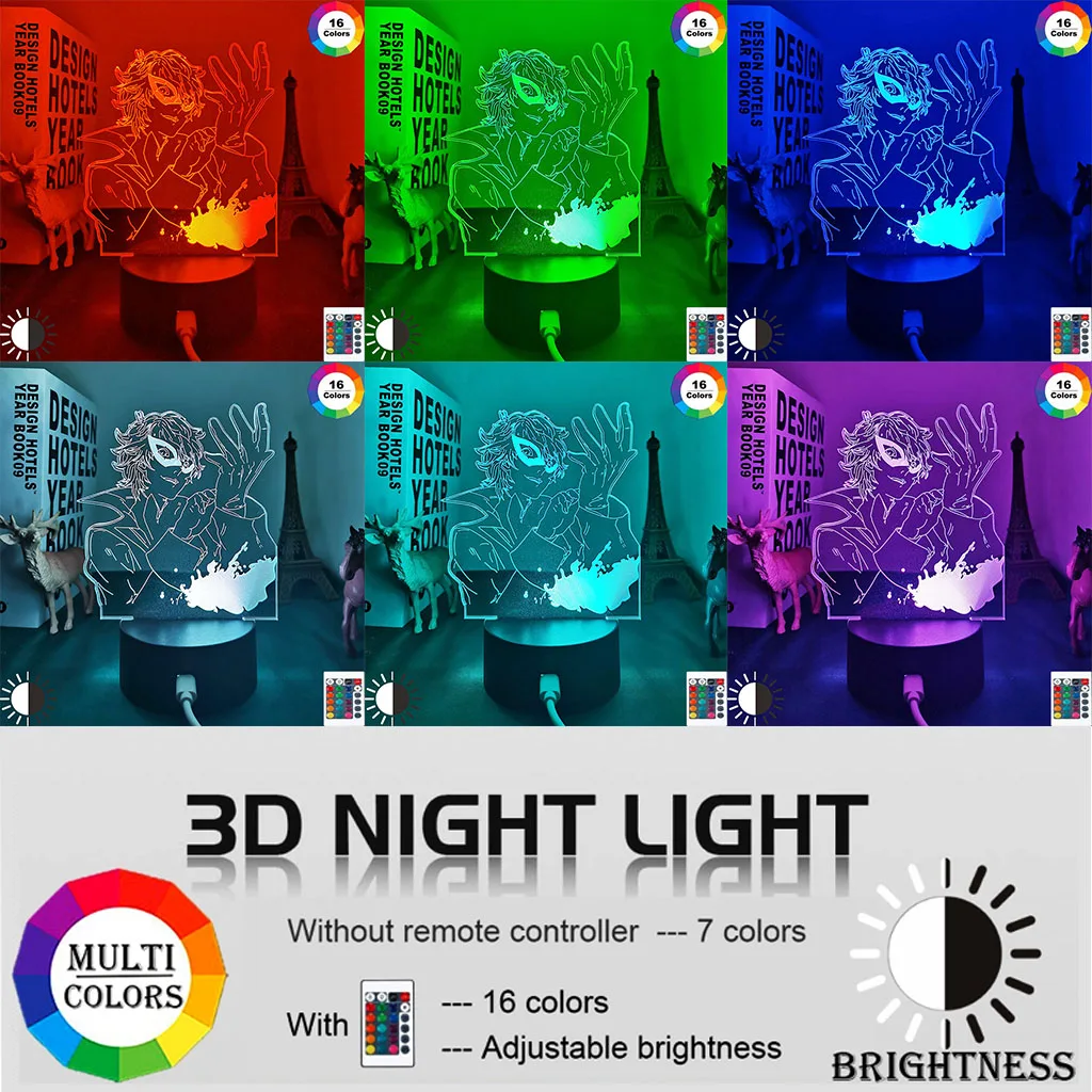 Светодиодный ночсветильник Persona 5 для детской спальни Декор подарок на день