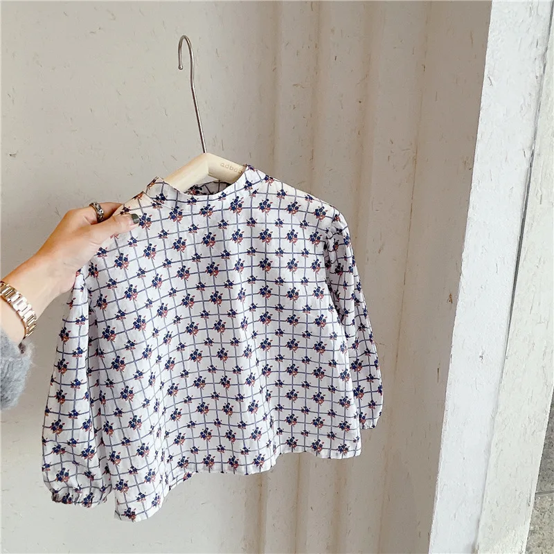 

2021 children's spring new girls' spring long sleeve shirt 21072