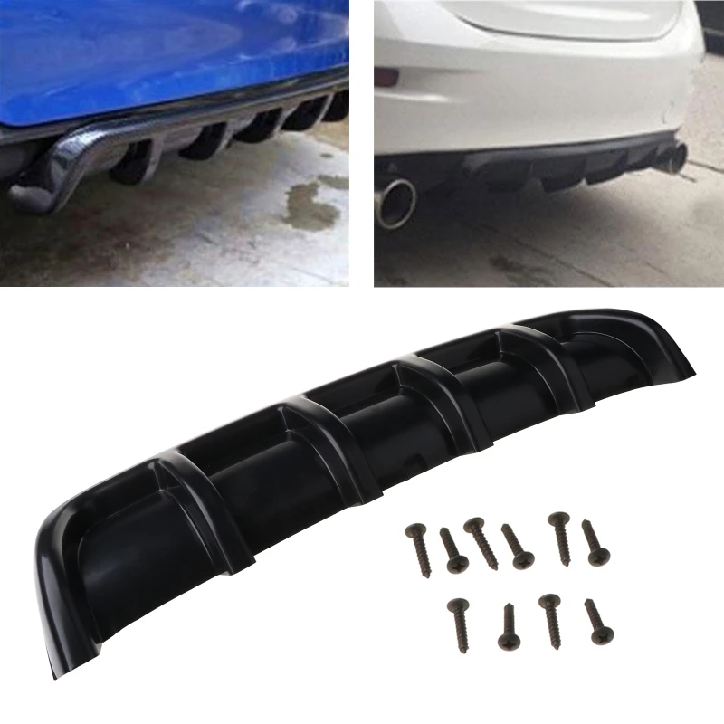 

25\"x 5\" Universal Car Kit Rear Bumper Cover Trim Shark Fin Spoiler Lip