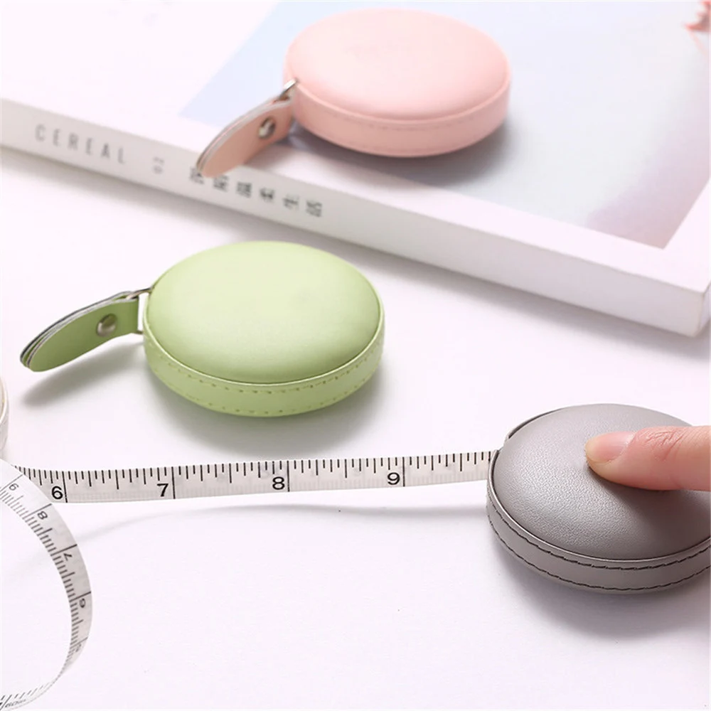 

Cute Candy Color 150cm Measure Tape Retractable Centimeter Inch Ruler Mesure Tools Sewing Tailor Home Office Supplies
