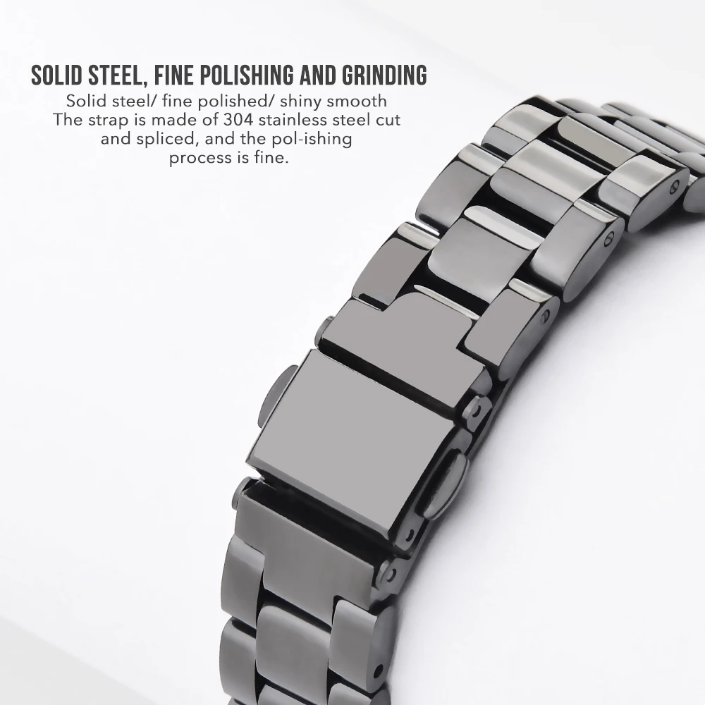 Ремешок из нержавеющей стали для xiaomi mi band 3 4, металлический ремешок для часов, умный Браслет mi band 3, сменные ремешки для часов mi 3