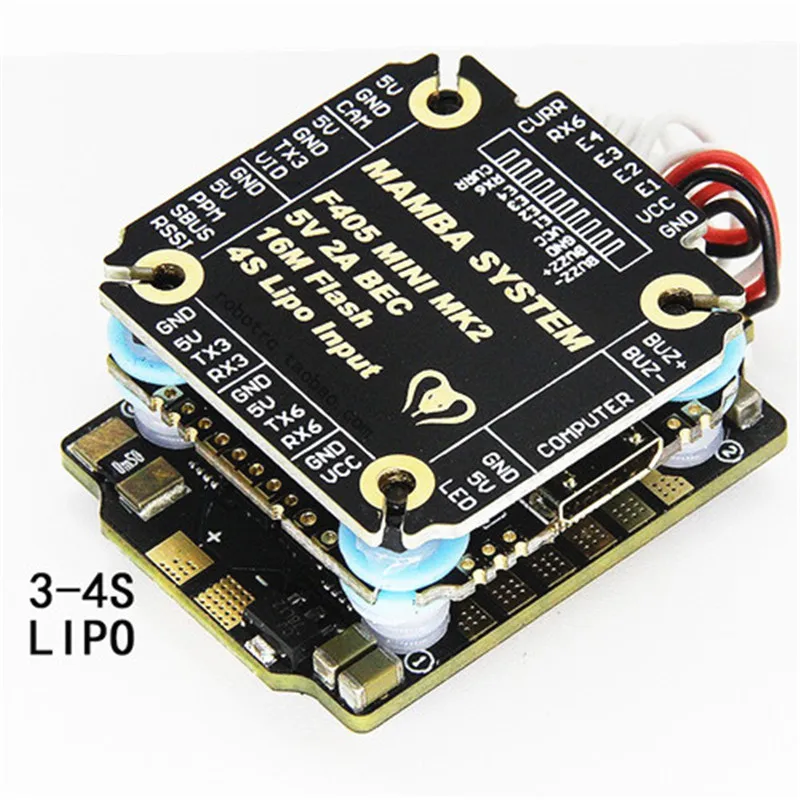 Diatone MAMBA F405 мини-Контроллер полета MK2 F4 F405M мини-башня с F25 20a 4в1 ESC Betaflight OSD