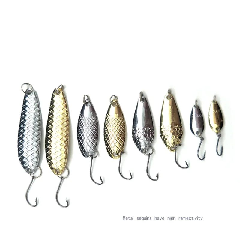 Ложка рыболовные приманки рыбалка воблер Блесна Приманки блестки металлические