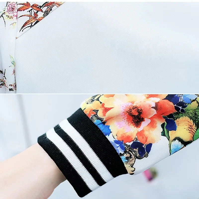 

2020 New Fashion Summer Women's Bomber Print Jacket Long Sleeve Basic Jacket Coats Women Casual Thin Slim Female Jackets Clothes