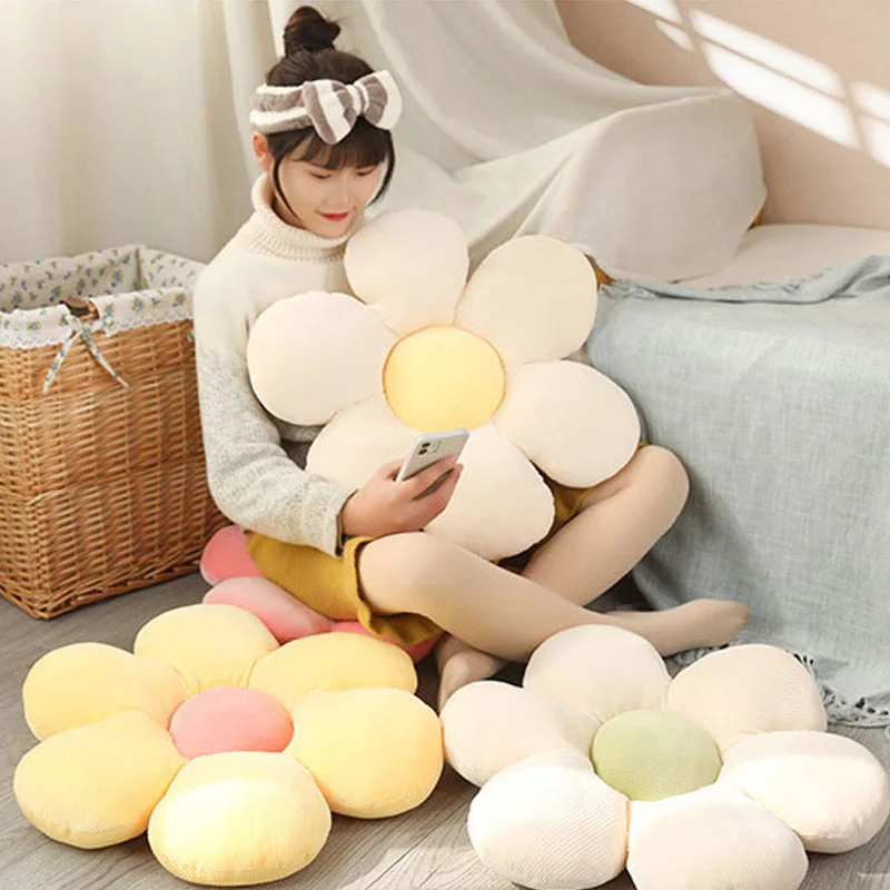 

40/50/60CM Cute and Lovely Petal Plush Toys Stuffed Soft Daisy Cherry Blossom Cushion Sofa Gift Gift Gift Gift Party
