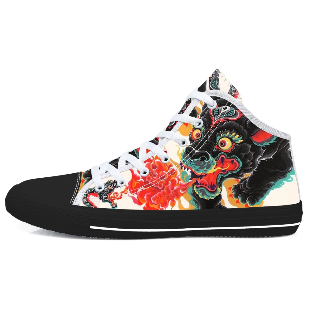 Мужские парусиновые туфли с принтом животных модные кроссовки на плоской