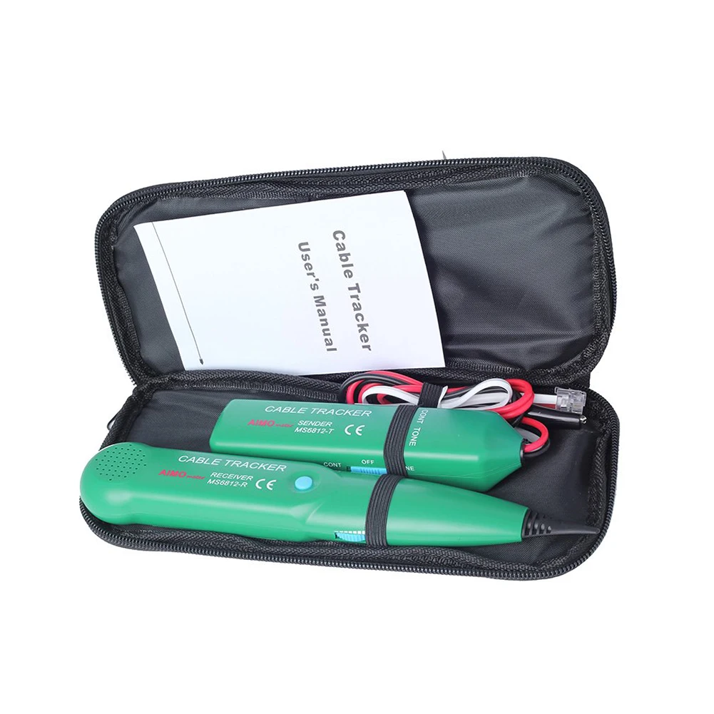 

Professional MS6812 LAN Network Cable Tester for UTP STP Cat5 Cat6 Telephone Phone Wire Tracker Tracer Line Finder