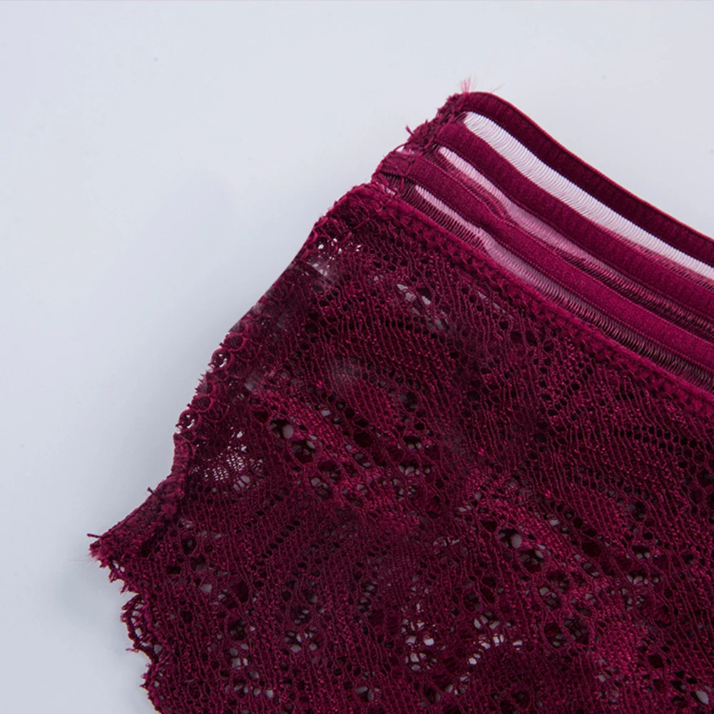 Женское нижнее белье женские трусики сексуальные однотонные кружевные с высокой