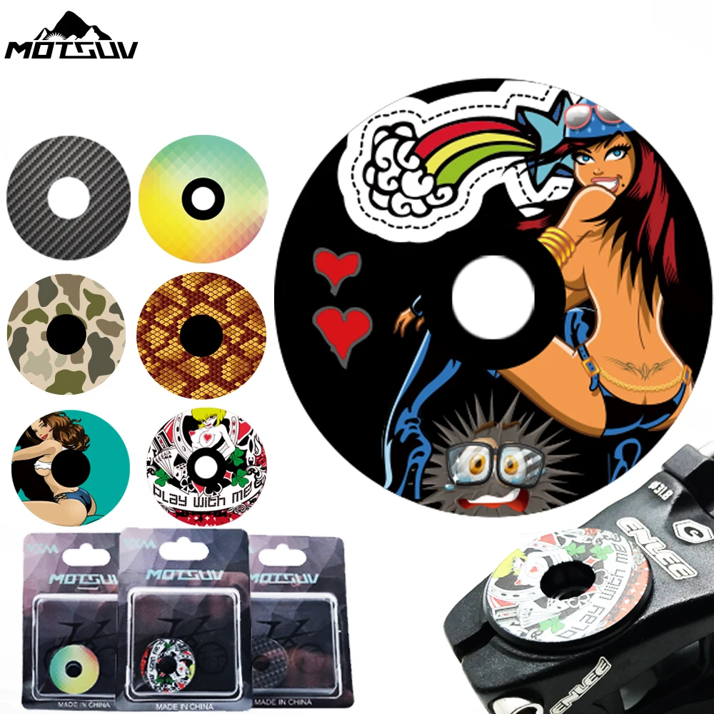 Декоративный крышечный наконечник для рулевой колонки велосипеда MOTSUV 28,6 мм из сплава, ультралегкий XC AM DH MTB горный велосипед дорожных аксессуаров.