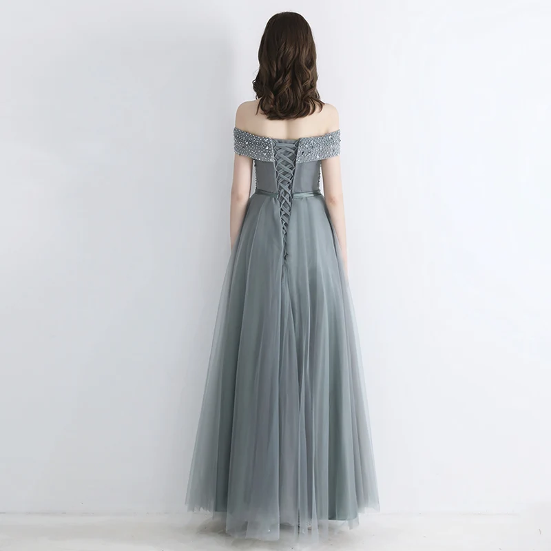 SSYFashion 2019 новинка вечернее платье для банкета элегантное с вырезом &quotлодочка&quot