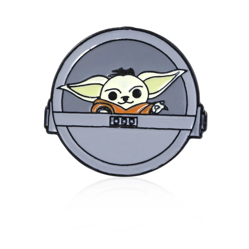 

Star Wars Mandalorian Baby Yoda Brooch Cartoon Badges Enamel Pins Kids Women Lapel Bag Accessory Jewelry Gift