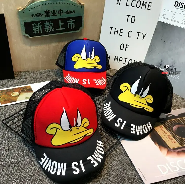 Бейсбольная кепка для мальчиков и девочек с мультяшным принтом на четыре сезона