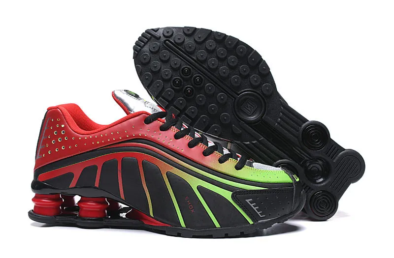 Мужские кроссовки, новинка, дизайнерские мужские кроссовки Shox R4, роскошные кроссовки NZ, тройные черные белые уличные спортивные кроссовки - Цвет: 4