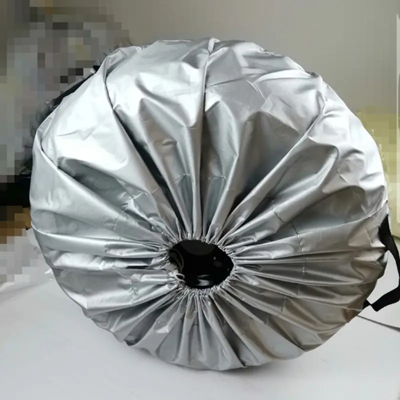 

1PCS Tire Cover Case Car Silver Cloth Spare Tire Cover Storage Bags Carry Tire For Cars Wheel Protection Covers 4 Season