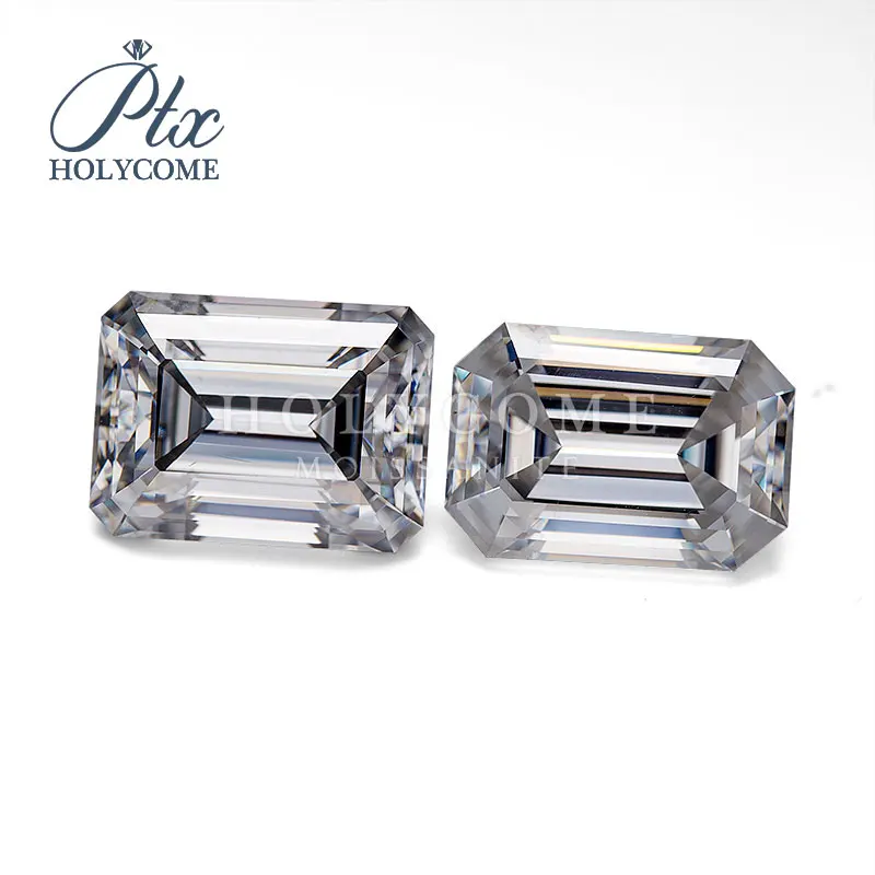 Оптовая продажа белая изумрудная огранка бриллиант от поставщика 4x5 5 мм 2020