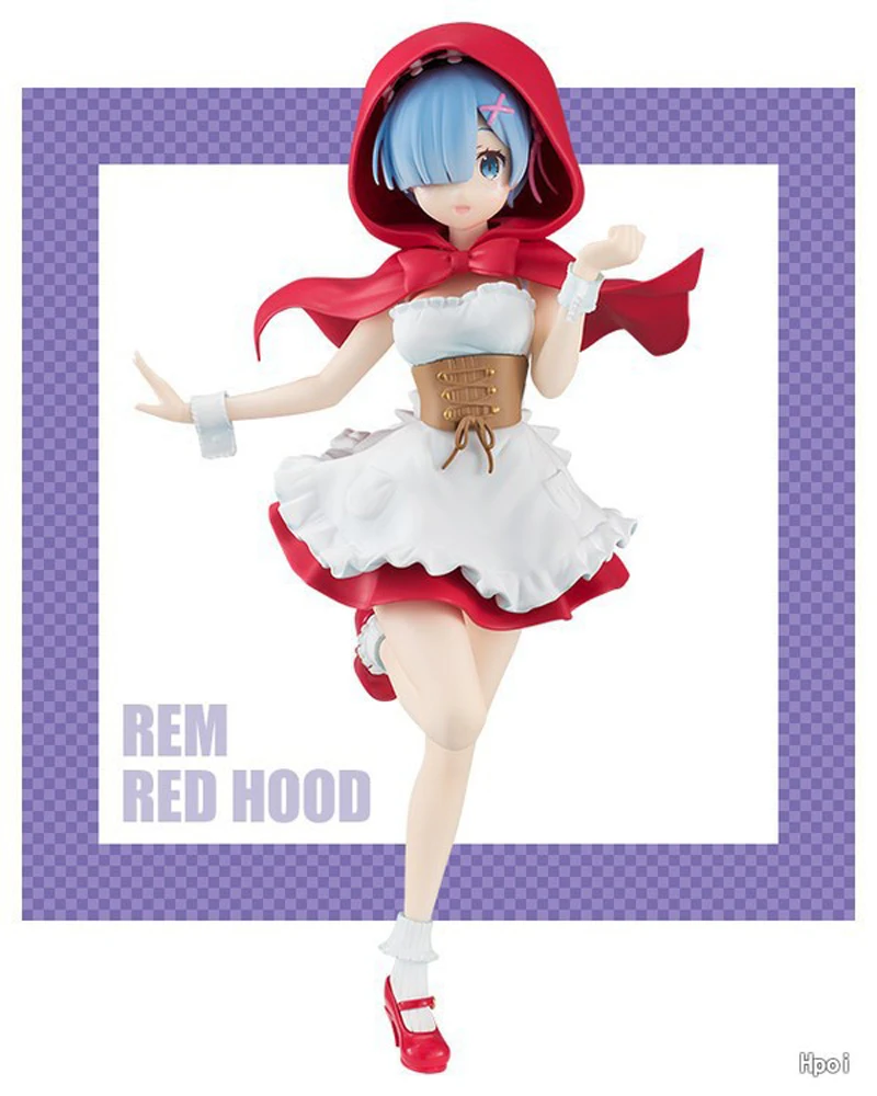 Re Life в другом мире от Zero Red Hood Ram Rem фигурку фигурка Коллекционная модель игрушки |