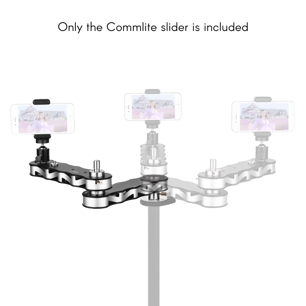 Commlite CS R700 Slider Track 4 Time Camera Video Rail + шаровая Головка для камеры Canon Nikon Sony DSLR