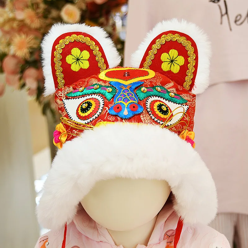 Махровой подкладкой для малышей шапочка ручной работы в этническом стиле с