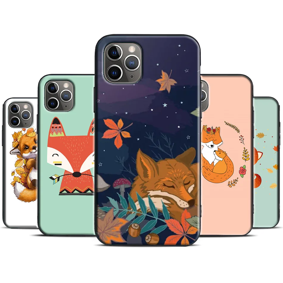 Чехол с рисунком Красной лисы для iPhone 11 Pro Max 13 12 mini SE 2020 X XR XS 7 8 Plus чехол - купить по