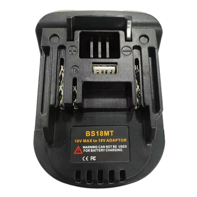 

BS18MT Battery Converter Adapter for 18V Lithium Batteries to for Makita 18V BL1820/30 Tools