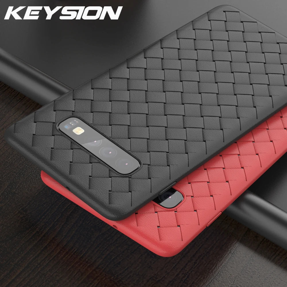 Чехол KEYSION для телефона Samsung S20 Ultra S10 + Plus Note 10 lite S9 тканый чехол Galaxy A51 A71 A21 A31 A41 A11 A70