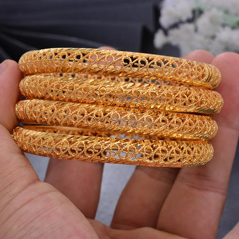 Wando 4 шт./лот, народные браслеты золотого цвета для женщин, браслет и африканские ювелирные изделия, подарок для невесты