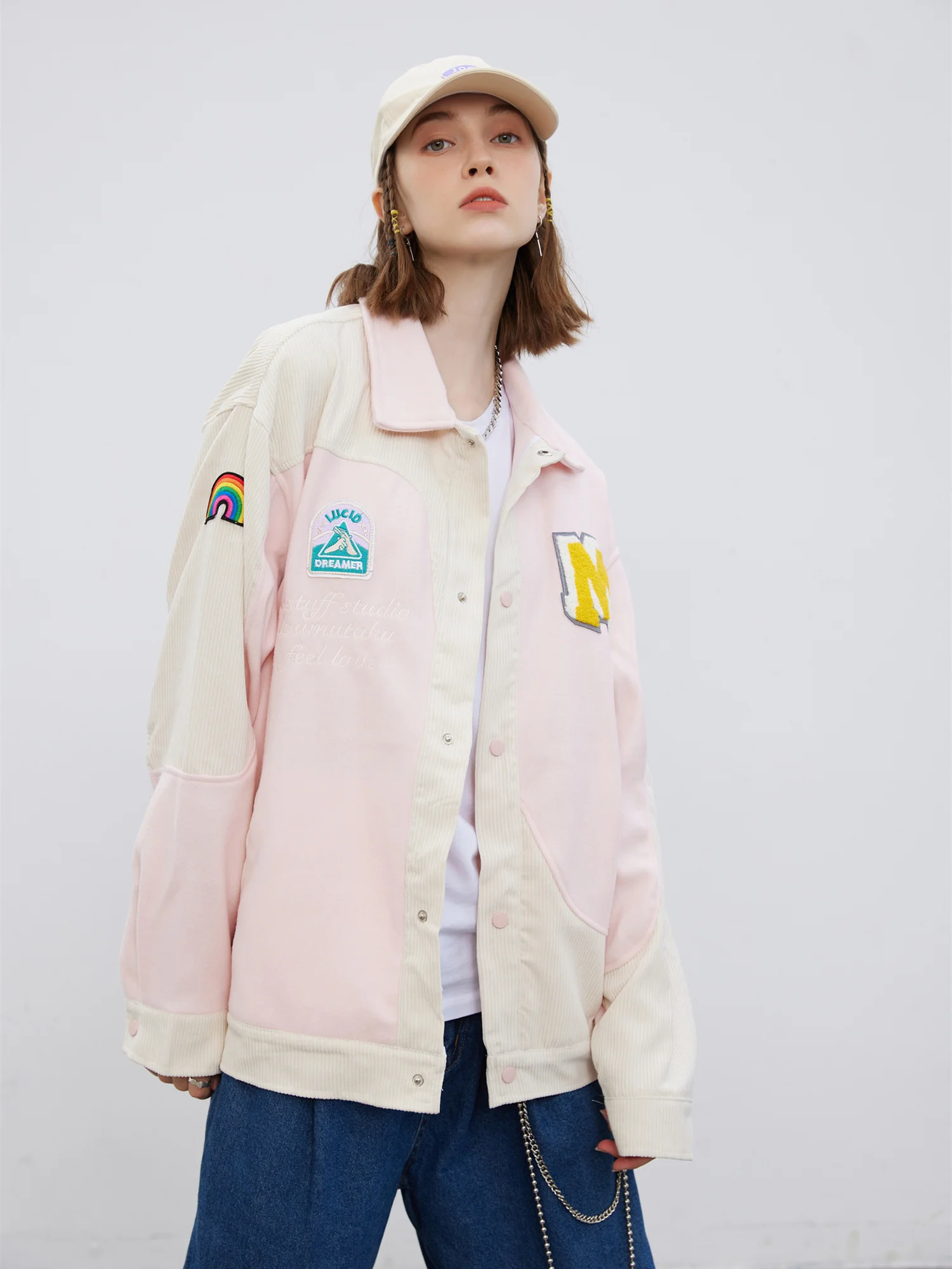

New Arrival Autumn And Winter Baseball Letter Cardigan Men's Zipper Sweater Jacket Varsity Unisex Women's Sweatshirt Coat Street