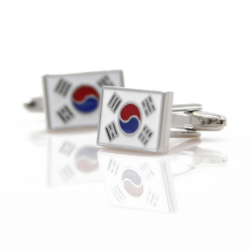 

Fashion South Korea Flag Cufflinks Cuff Links 1 pair