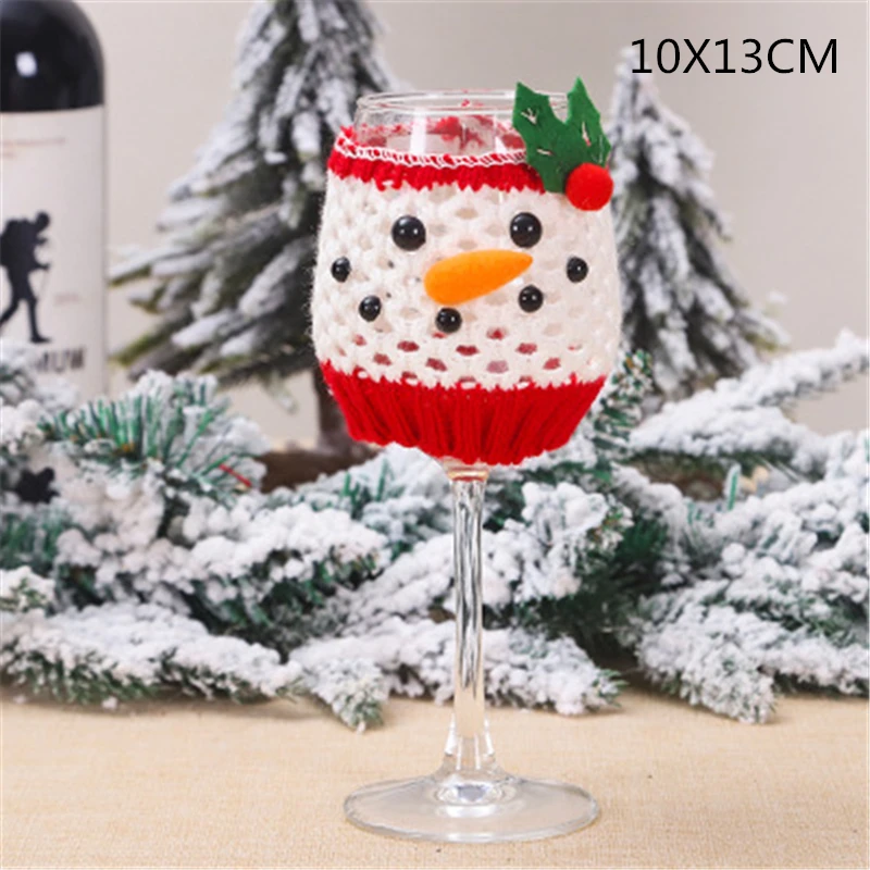 Рождественский бокал для вина крышки старые красное вино Крышка стакана из