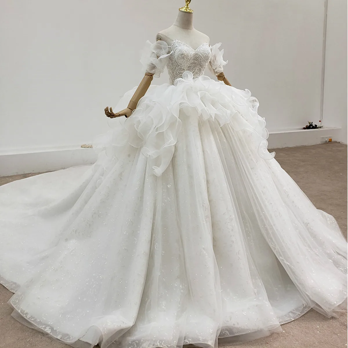 BacklakeGirls размера плюс свадебные платья белое свадебное платье высокое качество