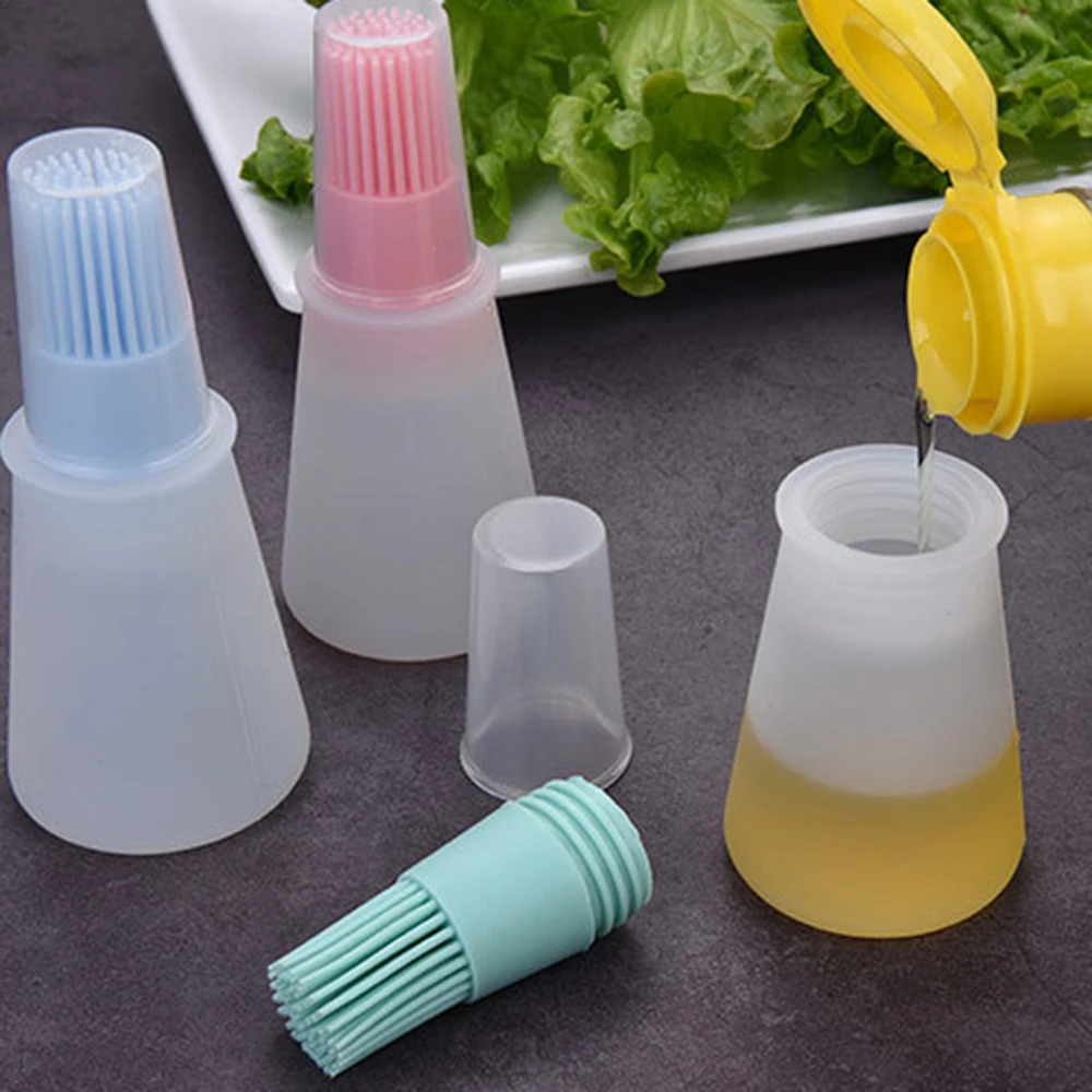 Высококачественная силиконовая бутылка для масла с крышкой высокотемпературная