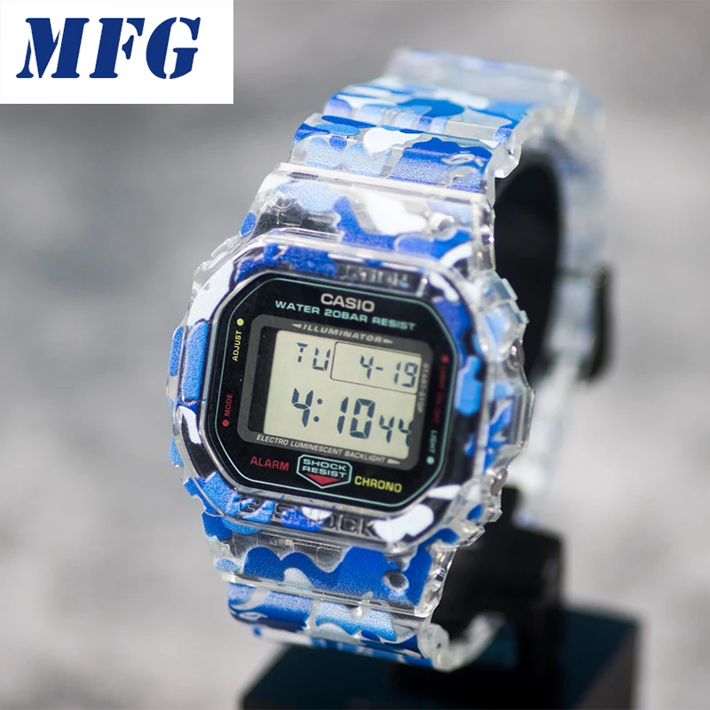 Камуфляжный ремешок для часов полимерный ободок DW5600 серии 5610 DW/GW5000 браслет с