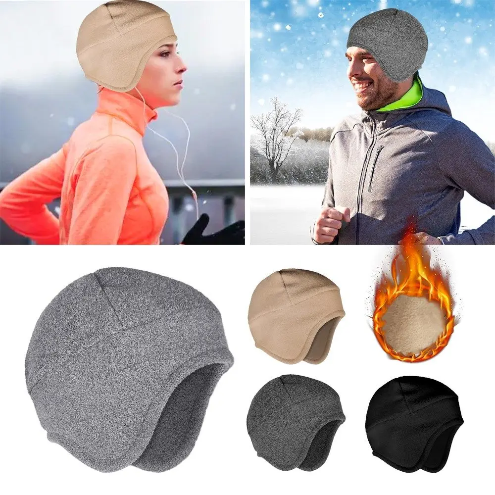 

Winter Cycling Outdoor Sport Polar Fleece Beanie Ear Protection Caps Warm Hat Windproof