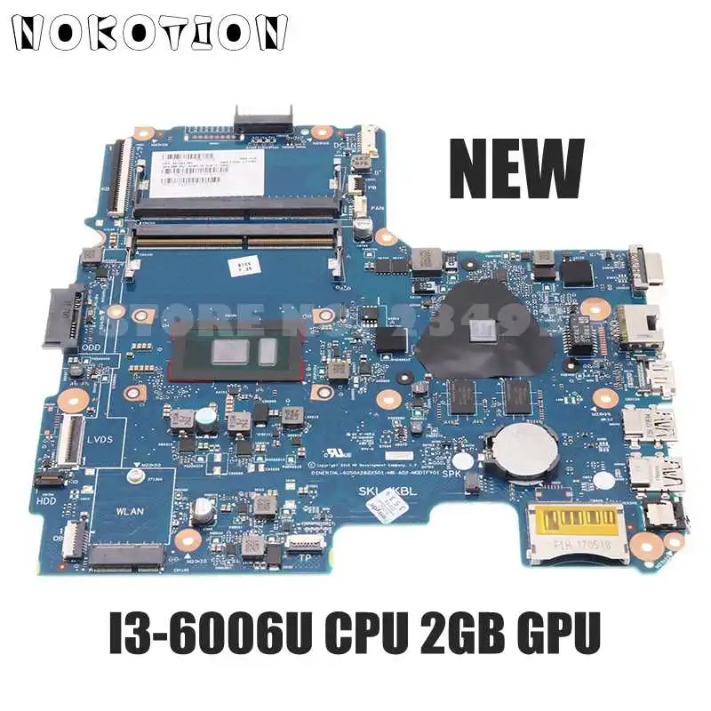 

NOKOTION Новинка для HP 14-AM 240 G5 14-AR материнская плата для ноутбука 2G Графическая версия ЦП 909173-001 909173-601 6050A2822501-MB-A02