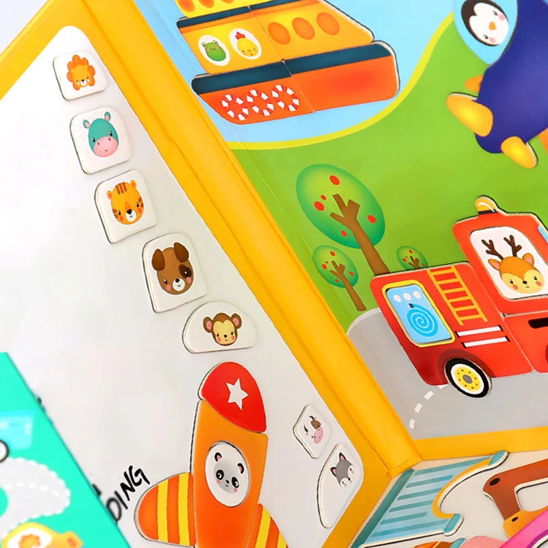 

Jigsaw Puzzles Game Montessori Educational Toys Traffic Cognition 3D Puzzles Children Box Puzzle Toy Gift