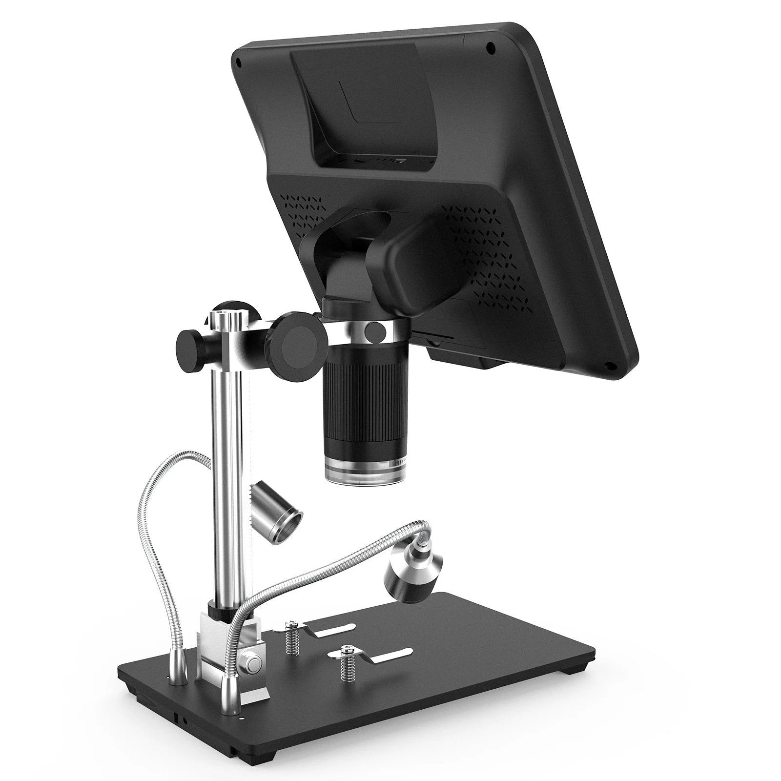 

AD208S 8.5 Inch LCD Screen 5X-1200X Digital Microscope 1280 * 800 Adjustable 1080P Scope Soldering Tool with Two Fill Lights