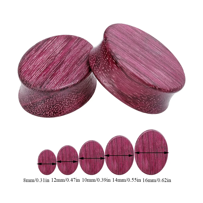 

Perilla Fungus Flesh Tunnels Flared Wooden Ear Expander Stretcher Pincher Ear Plugs Gauges Earrings Punk Body Piercing Jewelry