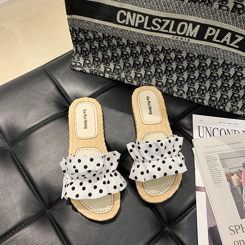 

Akexiya Slippers Women Bow Flat Soft Non-Slip Beach Slipper Woman Shoes Gril Shoes Flip Flops Women Lightweight Wear-resisting