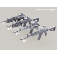 135 resin model figure gk a total of 12 guns unassembled and unpainted kit