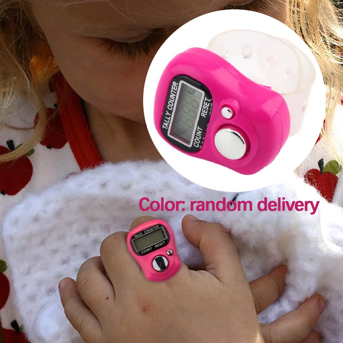 1 предмет Новинка Счетчик пальцев маркера стежка ЖК-дисплей цифровой Дисплей с