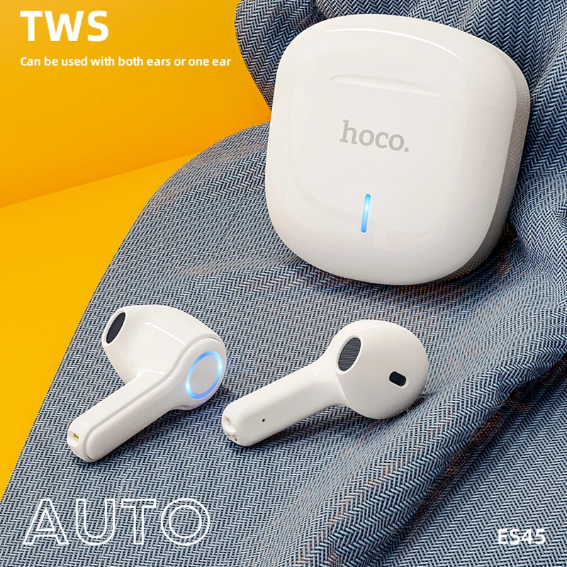 Фото TWS-стереонаушники HOCO с поддержкой Bluetooth 5 0 и сенсорным управлением Электроника TWS-стереонаушники HOCO с поддержкой Bluetooth 5 0 и сенсорным управлением Электроника