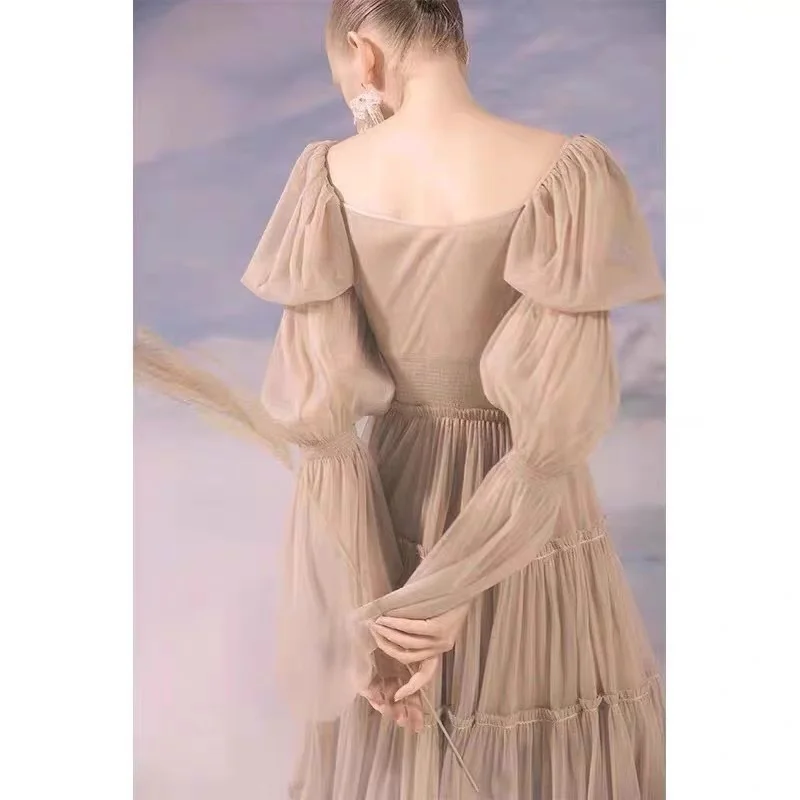 Женское шифоновое платье со складками Элегантное Шелковое облегающее во