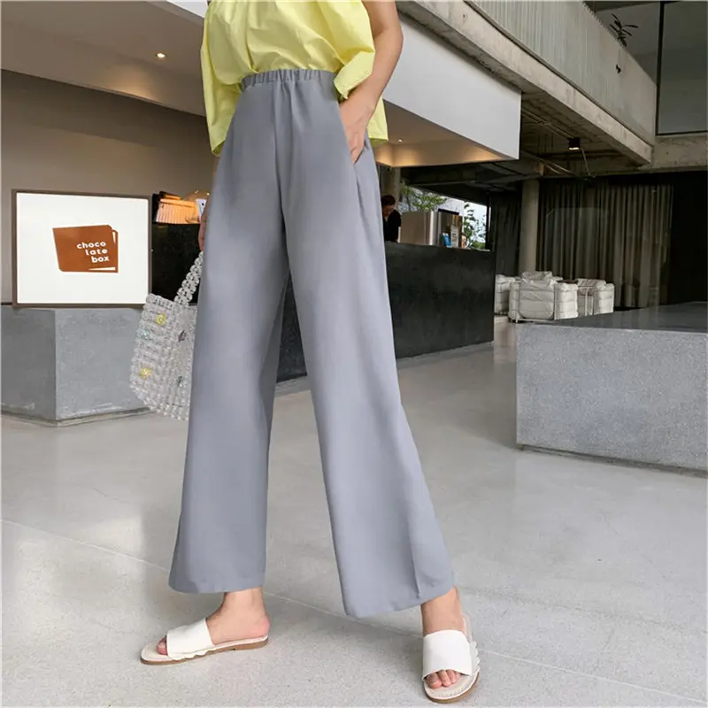 Брюки Alien Kitty Женские однотонные до щиколотки модные шикарные повседневные штаны