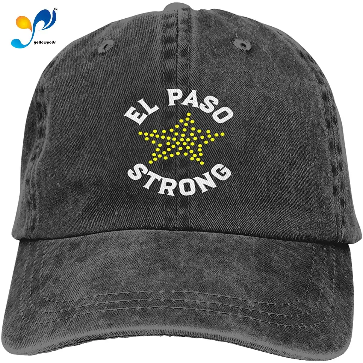 

Модная винтажная мягкая регулируемая бейсболка El pas Strong унисекс