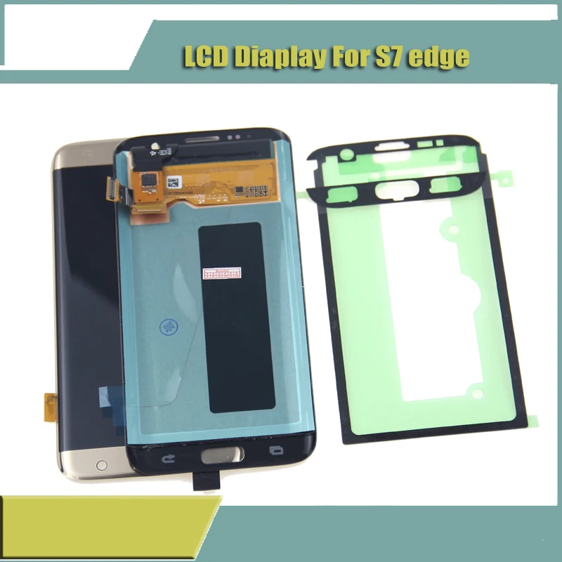 Супер AMOLED для SAMSUNG Galaxy S7 edge дисплей G935 SM-G935F ЖК-дисплей сенсорный дигитайзер в