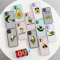 yndfcnb avocado aesthetic art phone case for iphone x xr xs 7 8 plus 11 12 13 pro max 13mini translucent matte shockproof case