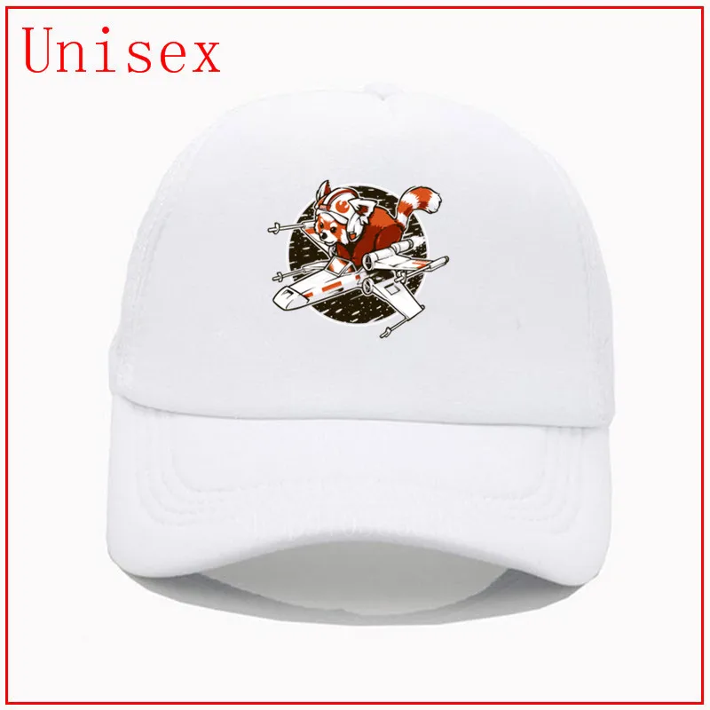 Красная панда стоящая от модных брендов летние шапки для женщин крест-накрест