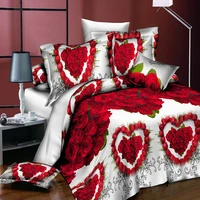 rose flowers wedding bedding sets bed quilt duvet cover set pillowcases bedclothes king queen size for adult bedding set luxury
